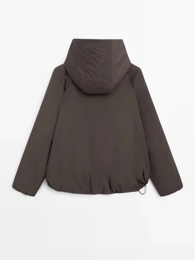 Waterafstotend bomberjack met capuchon Waterafstotend bomberjack met capuchon