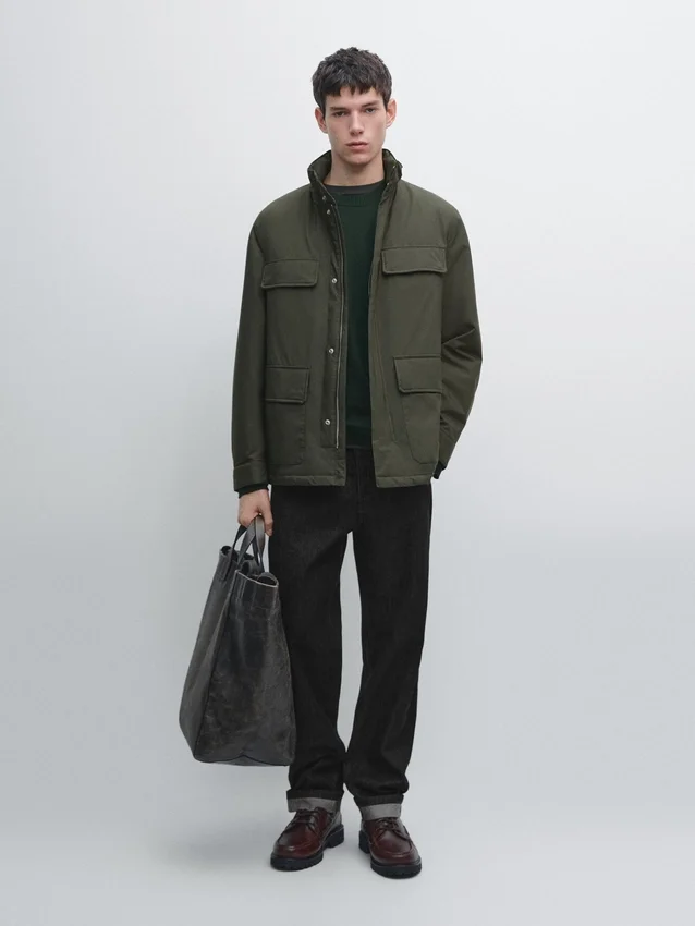 Waterafstotend pufferjack met zakken Waterafstotend pufferjack met zakken