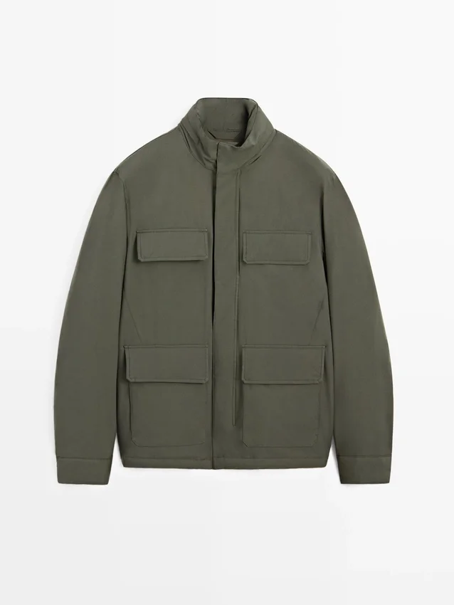 Waterafstotend pufferjack met zakken Waterafstotend pufferjack met zakken