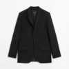 Wollen Blazer met drie knopen