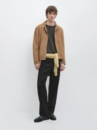 Wollen broek met relaxte pasvorm