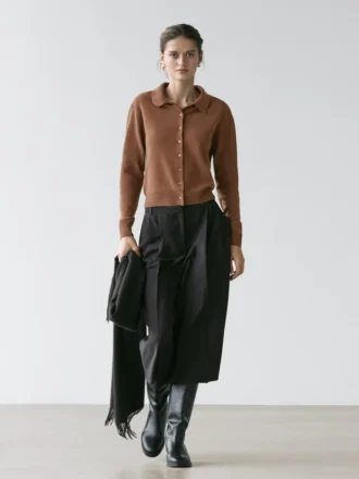 Wollen gebreid Vesttrui