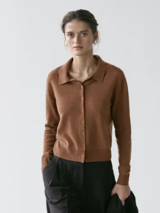 Wollen gebreid Vesttrui