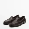 Zachte, geoliede leren penny loafers Zachte, geoliede leren penny loafers