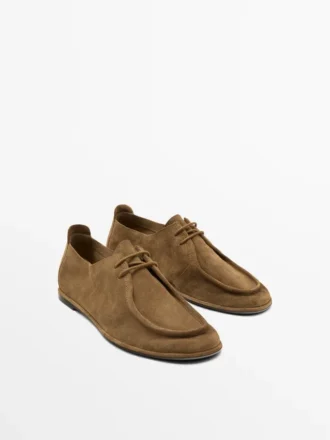 Zachte leren veterschoenen