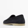 Zachte loafers van gespleten leer